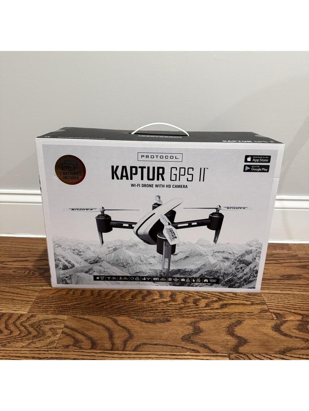 Protocol Kaptur GPS II Wi-Fi Drone with HD Camera, In Hand!